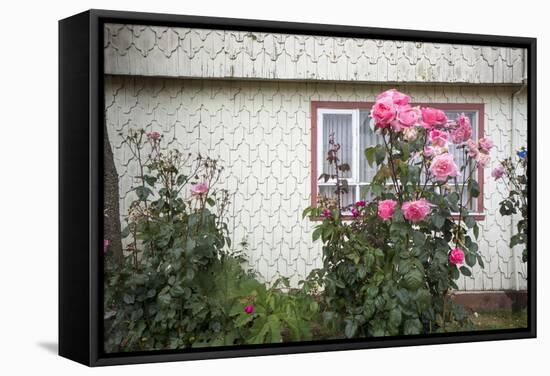 Houses Built of Wooden Tiles, Island of Chiloe, Chile-Peter Groenendijk-Framed Stretched Canvas