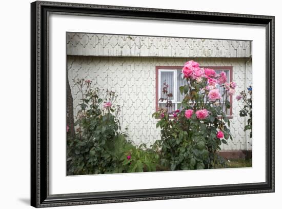 Houses Built of Wooden Tiles, Island of Chiloe, Chile-Peter Groenendijk-Framed Photographic Print