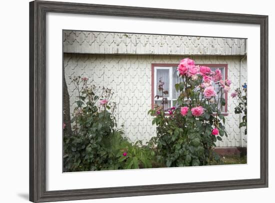 Houses Built of Wooden Tiles, Island of Chiloe, Chile-Peter Groenendijk-Framed Photographic Print