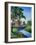 "Houses by Stream,"June 1, 1939-Walter Baum-Framed Giclee Print