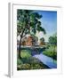 "Houses by Stream,"June 1, 1939-Walter Baum-Framed Giclee Print