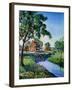 "Houses by Stream,"June 1, 1939-Walter Baum-Framed Giclee Print