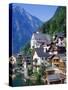 Houses, Chalets and the Church of the Village of Hallstatt in the Salzkammergut, Austria-Roy Rainford-Stretched Canvas