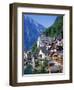 Houses, Chalets and the Church of the Village of Hallstatt in the Salzkammergut, Austria-Roy Rainford-Framed Photographic Print