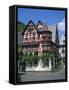Houses Dating from the 16th Century at Bacharach in the Rhineland, Germany, Europe-Rainford Roy-Framed Stretched Canvas
