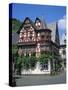 Houses Dating from the 16th Century at Bacharach in the Rhineland, Germany, Europe-Rainford Roy-Stretched Canvas