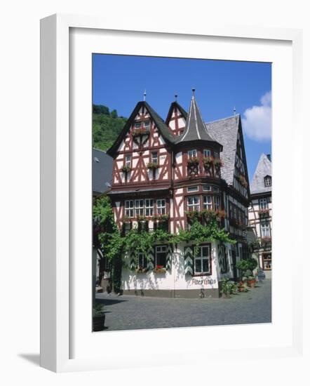 Houses Dating from the 16th Century at Bacharach in the Rhineland, Germany, Europe-Rainford Roy-Framed Photographic Print