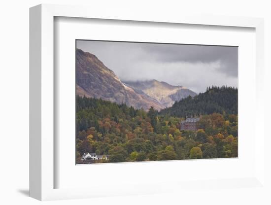 Houses Dotted on the Mountain Side in Glencoe, Highlands, Scotland, United Kingdom, Europe-Julian Elliott-Framed Photographic Print