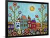 Houses, Flowers-Karla Gerard-Framed Giclee Print