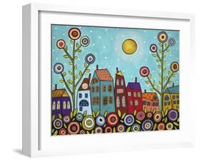 Houses, Flowers-Karla Gerard-Framed Giclee Print