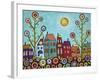 Houses, Flowers-Karla Gerard-Framed Giclee Print