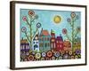 Houses, Flowers-Karla Gerard-Framed Giclee Print