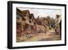 Houses Formerly Occupied by Weavers, Kersey, Suffolk-Alfred Robert Quinton-Framed Giclee Print
