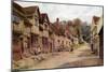 Houses Formerly Occupied by Weavers, Kersey, Suffolk-Alfred Robert Quinton-Mounted Giclee Print