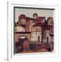 Houses I-Victor Moreno-Framed Art Print