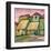 Houses III-Victor Moreno-Framed Art Print