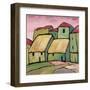 Houses III-Victor Moreno-Framed Art Print