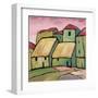 Houses III-Victor Moreno-Framed Art Print