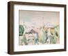 'Houses in a Landscape', 1923-Paul Cezanne-Framed Giclee Print