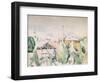 'Houses in a Landscape', 1923-Paul Cezanne-Framed Giclee Print