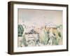 'Houses in a Landscape', 1923-Paul Cezanne-Framed Giclee Print