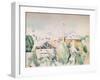 'Houses in a Landscape', 1923-Paul Cezanne-Framed Giclee Print