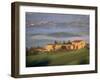 Houses in a Misty Landscape Near Pienza, Siena Province, Tuscany, Italy, Europe-Morandi Bruno-Framed Photographic Print