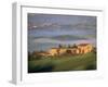 Houses in a Misty Landscape Near Pienza, Siena Province, Tuscany, Italy, Europe-Morandi Bruno-Framed Photographic Print