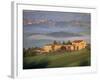 Houses in a Misty Landscape Near Pienza, Siena Province, Tuscany, Italy, Europe-Morandi Bruno-Framed Photographic Print