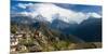 Houses in a Town on a Hill, Ghandruk, Annapurna Range, Himalayas, Nepal-null-Mounted Photographic Print