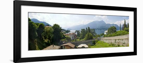 Houses in a Town, Villa Melzi, Lake Como, Bellagio, Como, Lombardy, Italy-null-Framed Photographic Print