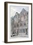 Houses in Blackhorse Alley, Fleet Street, City of London, 1850-James Findlay-Framed Giclee Print