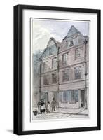 Houses in Blackhorse Alley, Fleet Street, City of London, 1850-James Findlay-Framed Giclee Print