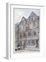Houses in Blackhorse Alley, Fleet Street, City of London, 1850-James Findlay-Framed Giclee Print