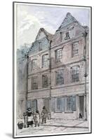 Houses in Blackhorse Alley, Fleet Street, City of London, 1850-James Findlay-Mounted Giclee Print