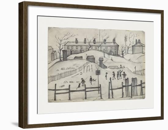 Houses In Broughton, 1937-Laurence Stephen Lowry-Framed Premium Giclee Print