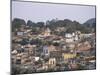 Houses in City Centre, Santiago De Cuba, Cuba, West Indies, Central America-Tony Waltham-Mounted Photographic Print