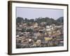 Houses in City Centre, Santiago De Cuba, Cuba, West Indies, Central America-Tony Waltham-Framed Photographic Print