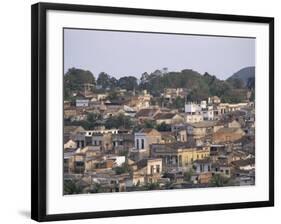 Houses in City Centre, Santiago De Cuba, Cuba, West Indies, Central America-Tony Waltham-Framed Photographic Print