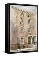 Houses in Crane Court, Near Fleet Street, City of London, 1840-James Findlay-Framed Stretched Canvas