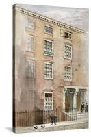 Houses in Crane Court, Near Fleet Street, City of London, 1840-James Findlay-Stretched Canvas