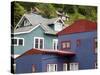 Houses in Juneau, Southeast Alaska, USA-Richard Cummins-Stretched Canvas