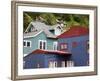 Houses in Juneau, Southeast Alaska, USA-Richard Cummins-Framed Photographic Print