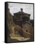Houses in Lerici-Vincenzo Cabianca-Framed Stretched Canvas