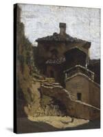 Houses in Lerici-Vincenzo Cabianca-Stretched Canvas