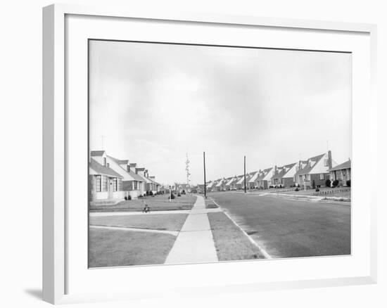 Houses in Levittown, Long Island-null-Framed Photographic Print