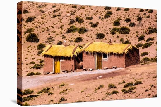 Houses in Machuca, Atacama Desert, Chile and Bolivia-Françoise Gaujour-Stretched Canvas