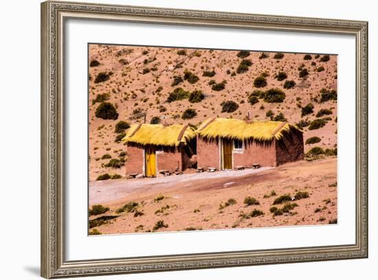 Houses in Machuca, Atacama Desert, Chile and Bolivia-Françoise Gaujour-Framed Photographic Print