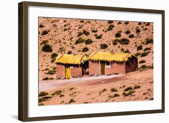 Houses in Machuca, Atacama Desert, Chile and Bolivia-Françoise Gaujour-Framed Photographic Print