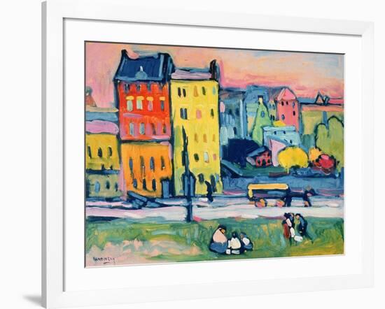 Houses in Munich, 1908-Wassily Kandinsky-Framed Giclee Print